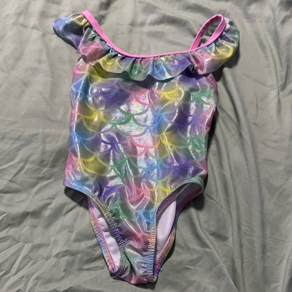 Reel Legends Kids Swim One Piece - Multicolor Mermaid